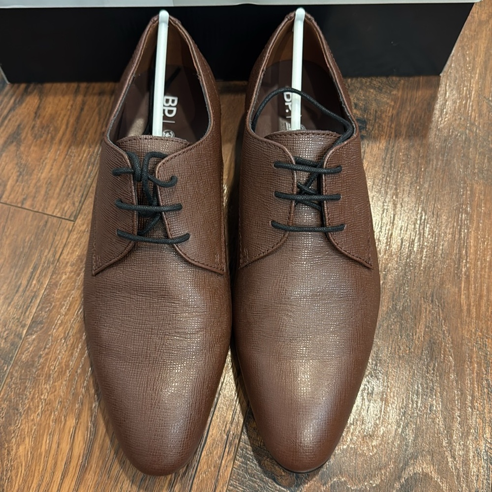 bp Brown Leather Oxfords Classic Formal Design